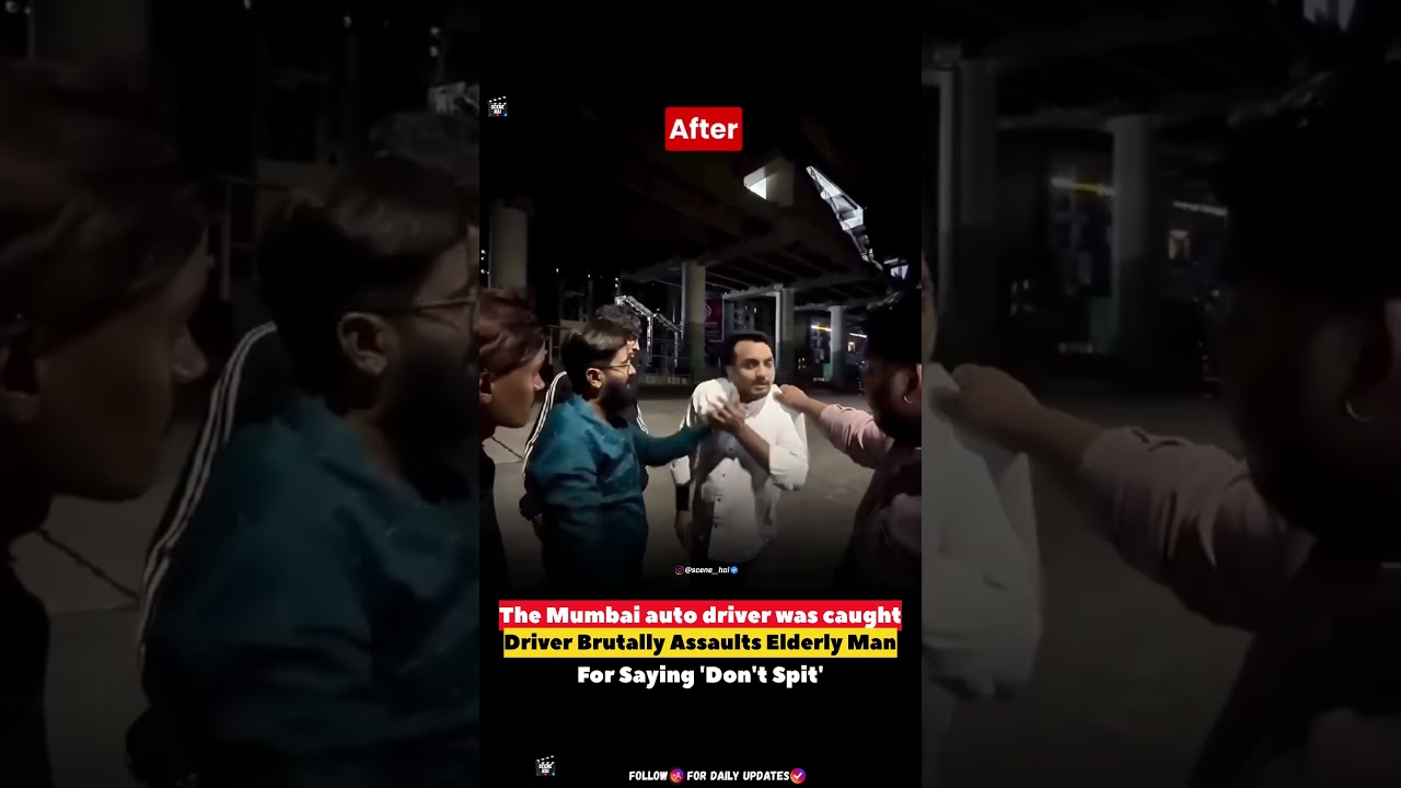elderly man was assaulted by an auto rickshaw driver #thaneincident #civicsense #roadrage