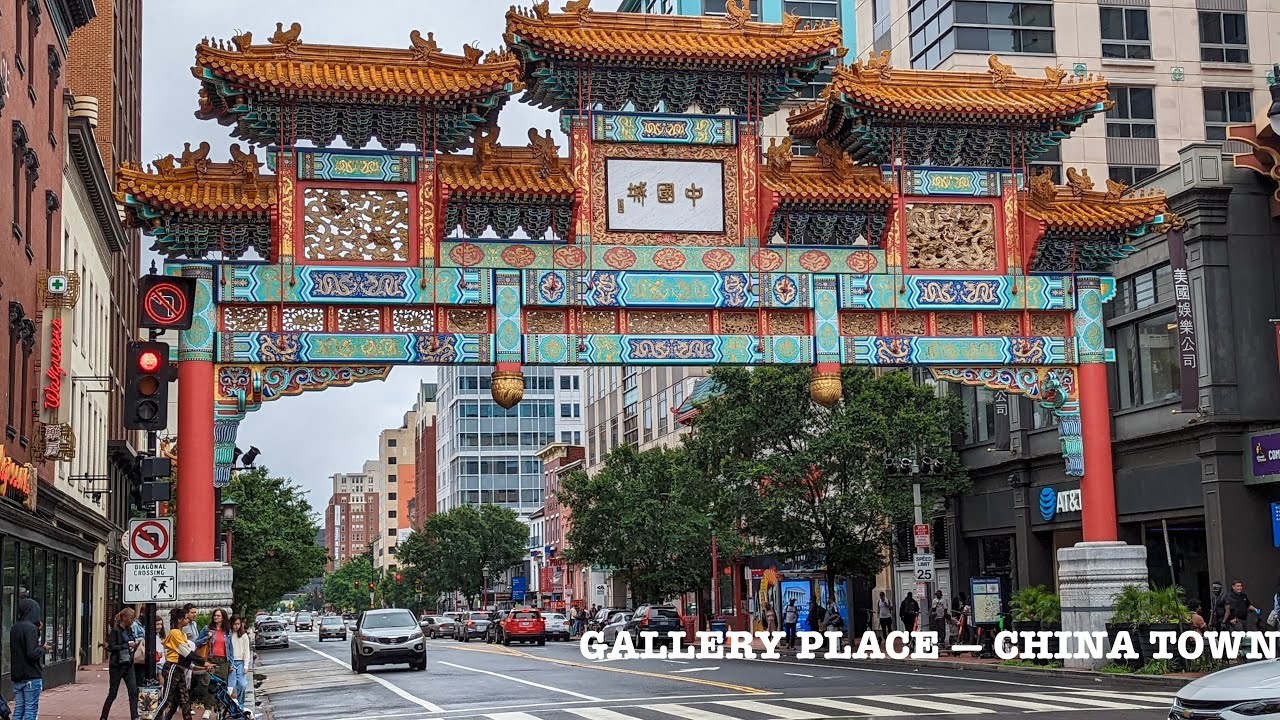 [4k HDR] Washington D.C. Chinatown ⛩ Gallery place - Walking tour & Travel guide 2022