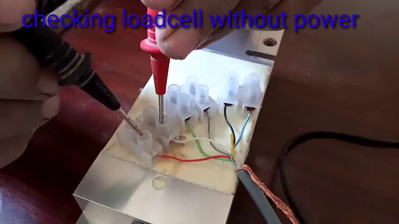 Checking of 6 wire load cell in English