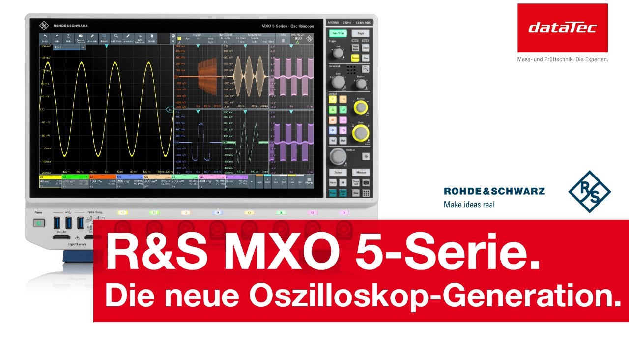 NEU: Rohde & Schwarz Oszilloskope der MXO 5-Serie.