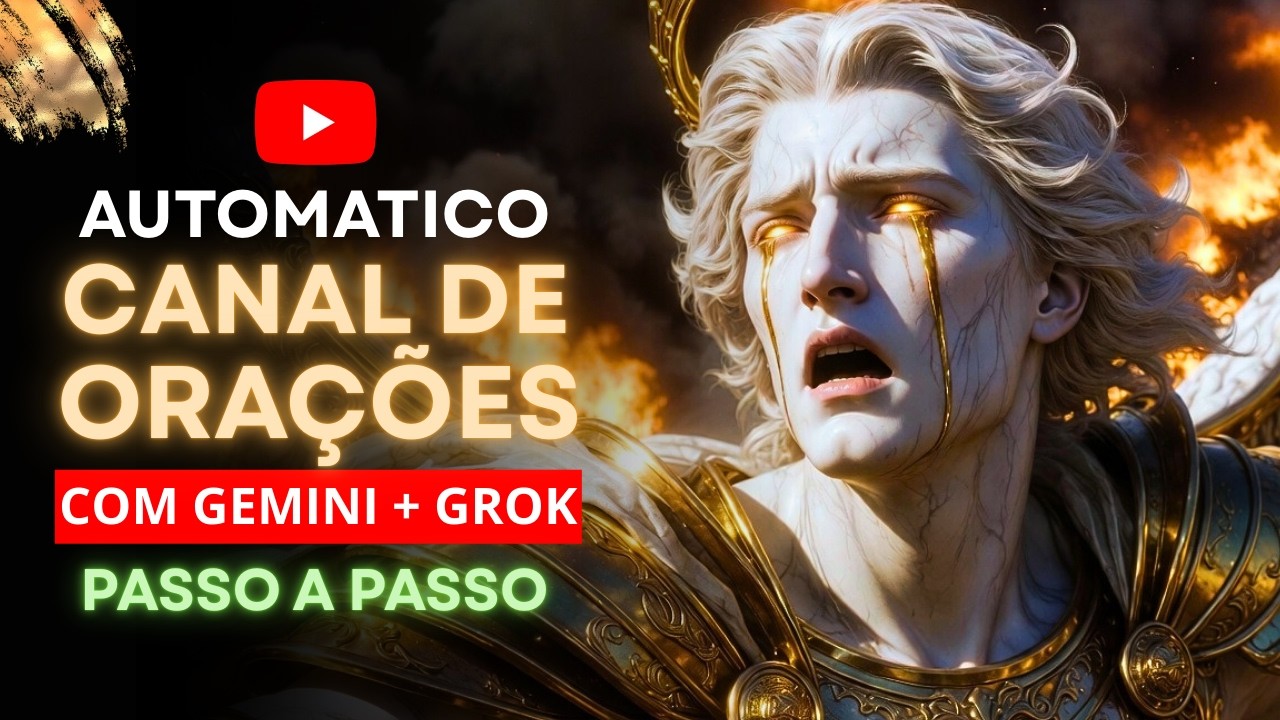COMO CRIAR UM CANAL DARK DE ORAÇÕES COM GEMINI + GROK (AUTOMÁTICO).