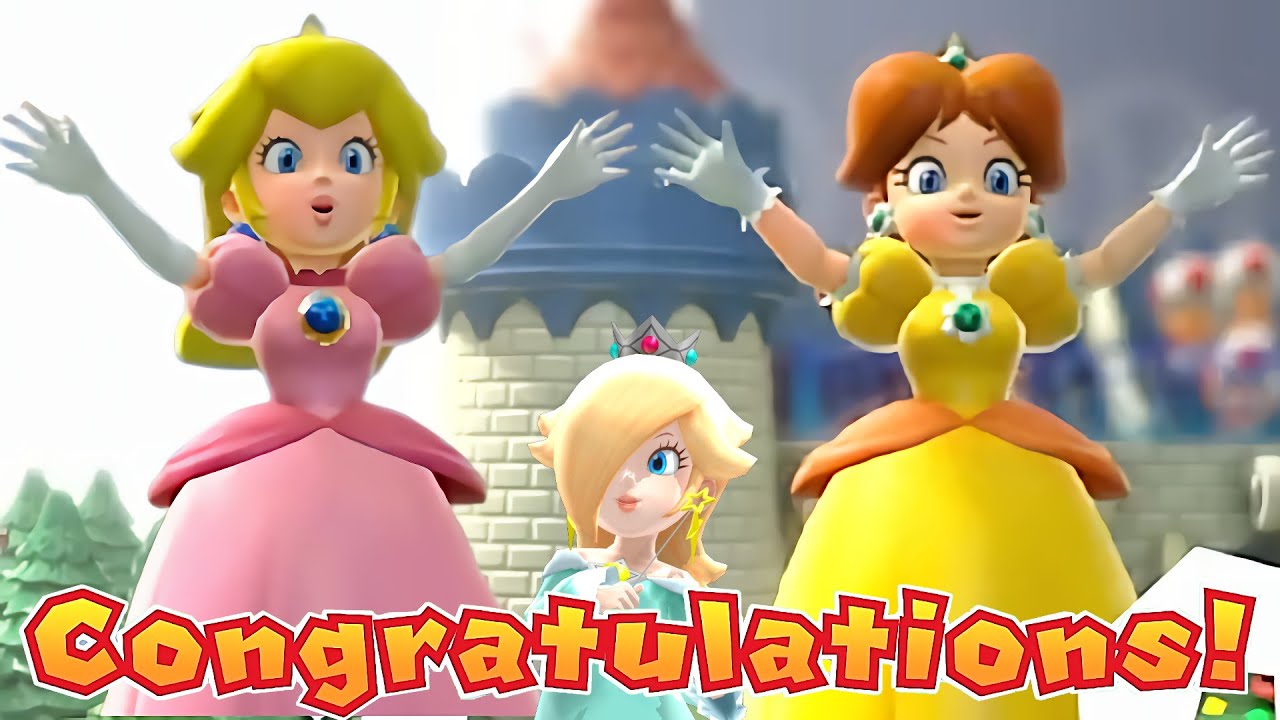 Super Mario Party Mini League Baseball Peach and Daisy vs Hammer Bro and Diddy Kong