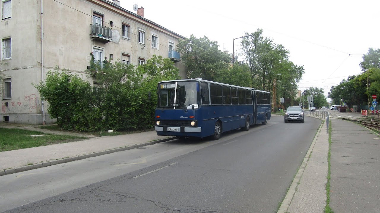 Utazás a BPO-837-tel (08-37) a 62-es villamospótló vonalán
