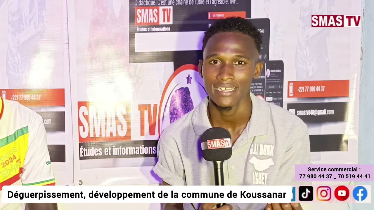Le Déguerpissement, le Garage, le Marché, le forage dans la commune de Koussanar.