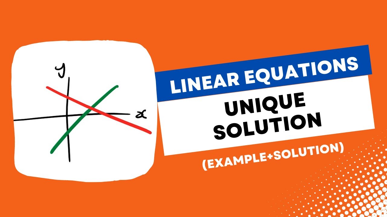UNIQUE SOLUTION - Linear Simultaneous Equations - How To Find the Value of K | VCE Maths Methods