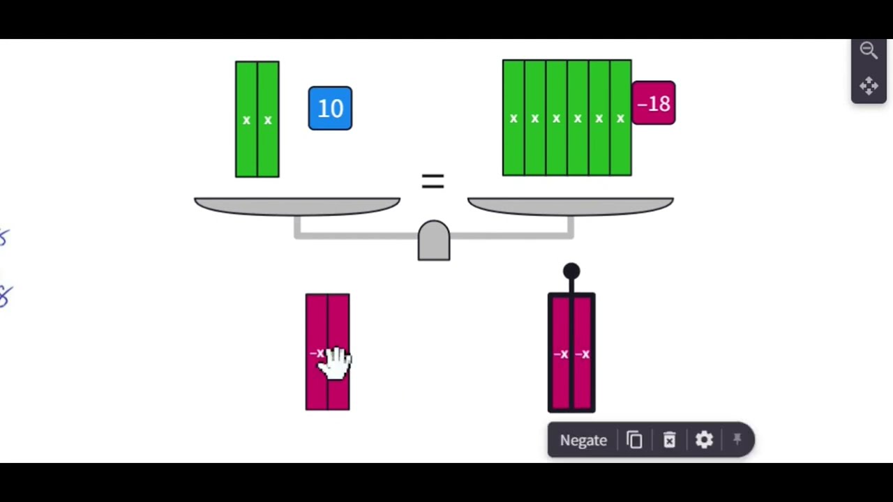 Polypad - Balance scale - Solving Equations