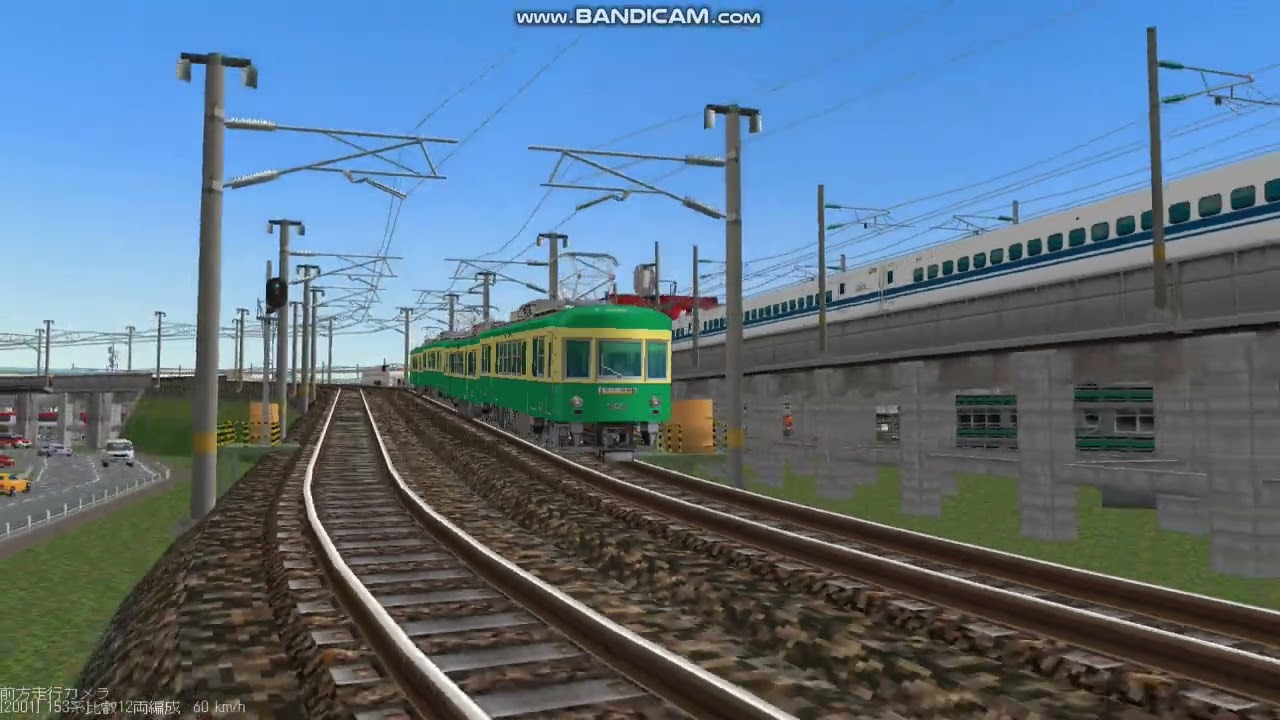 鉄道模型シミュレータ―3で65 江ノ電300形4両編成