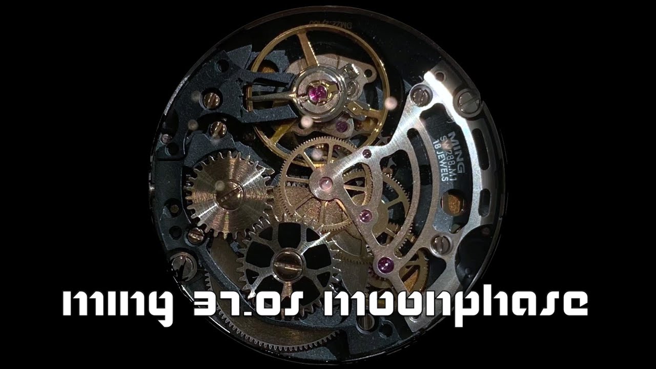 Music and Watch Mechanical Movement - MING 37.05 Moonphase