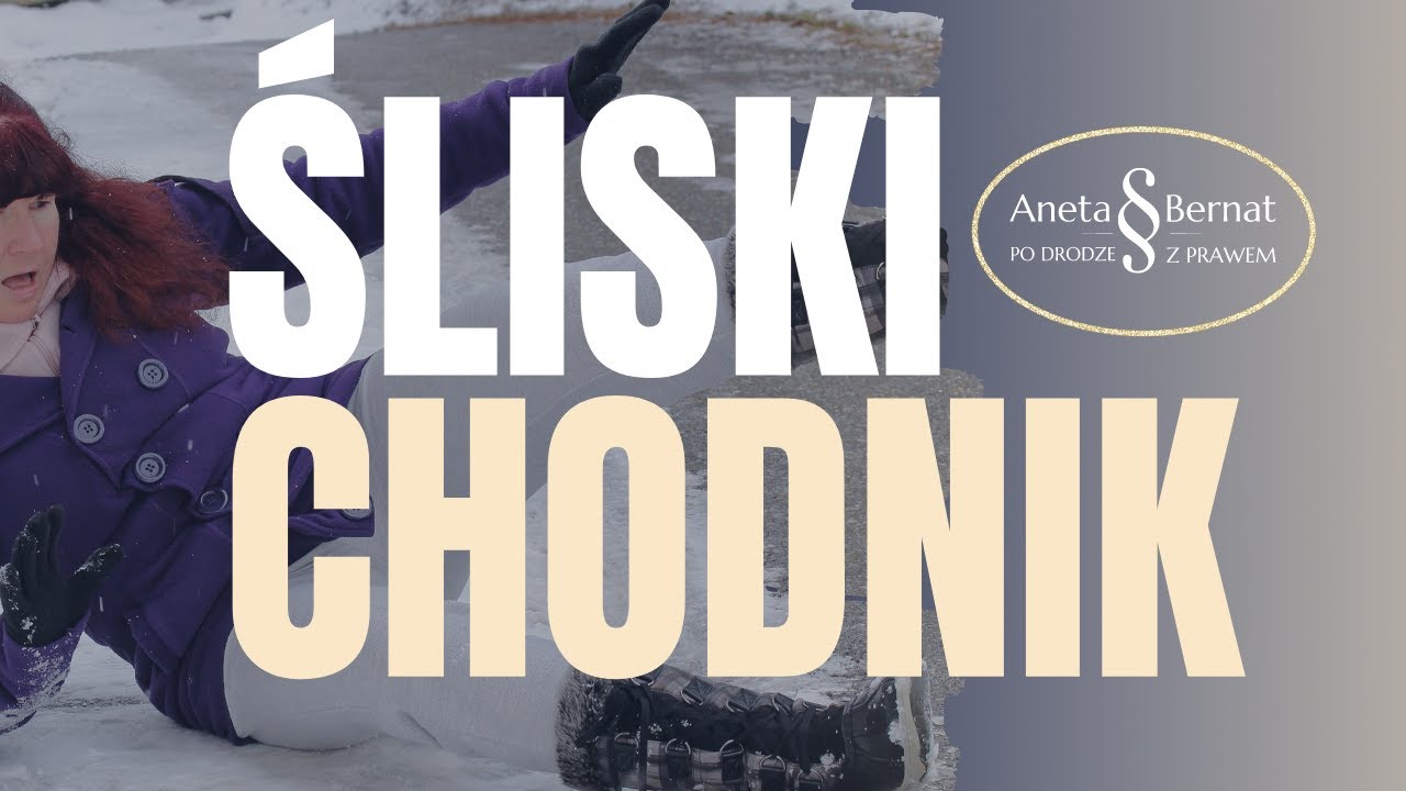 Pieszy i  wypadek na śliskim chodniku! Czy przysługuje odszkodowanie? Kto jest odpowiedzialny?