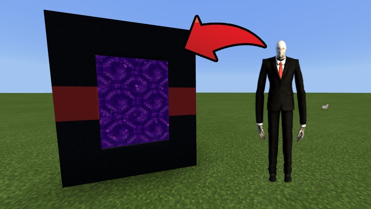 How To Make a Portal to the Slenderman Dimension in MCPE (Minecraft PE)