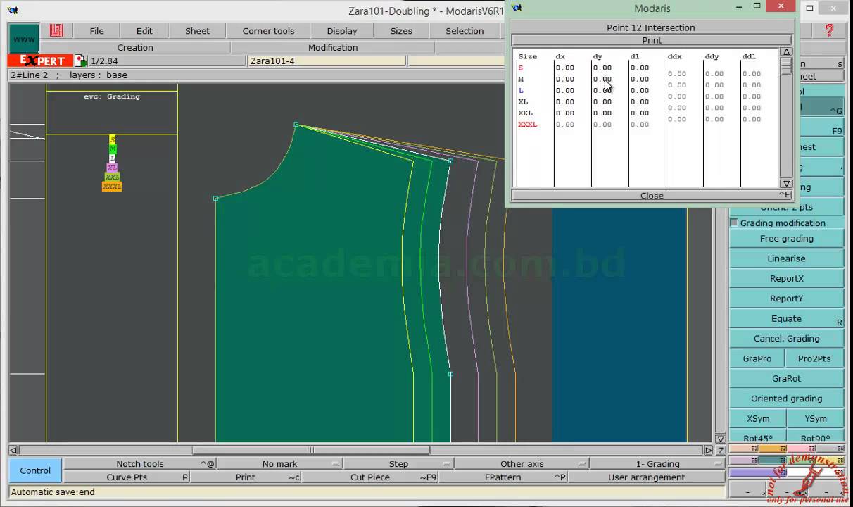 Lectra: Grading your Patterns
