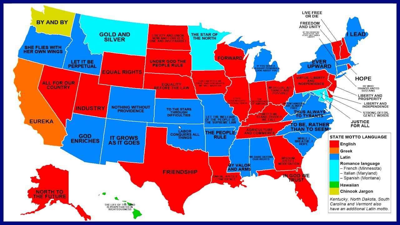 Every US State's Motto...