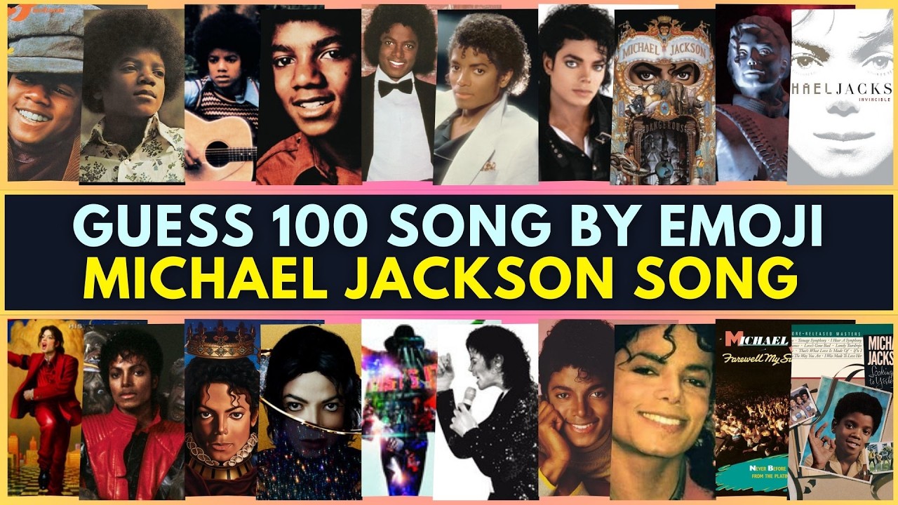 Guess the Michael Jackson Song by Emoji | 100-Song Emoji Quiz