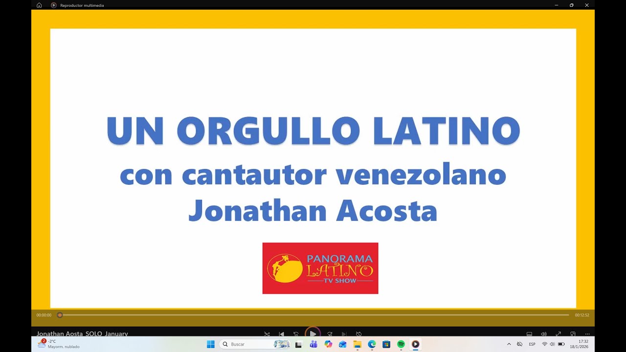 Jonathan Acosta Un Orgullo Latino  / #panoramalatinotvshow