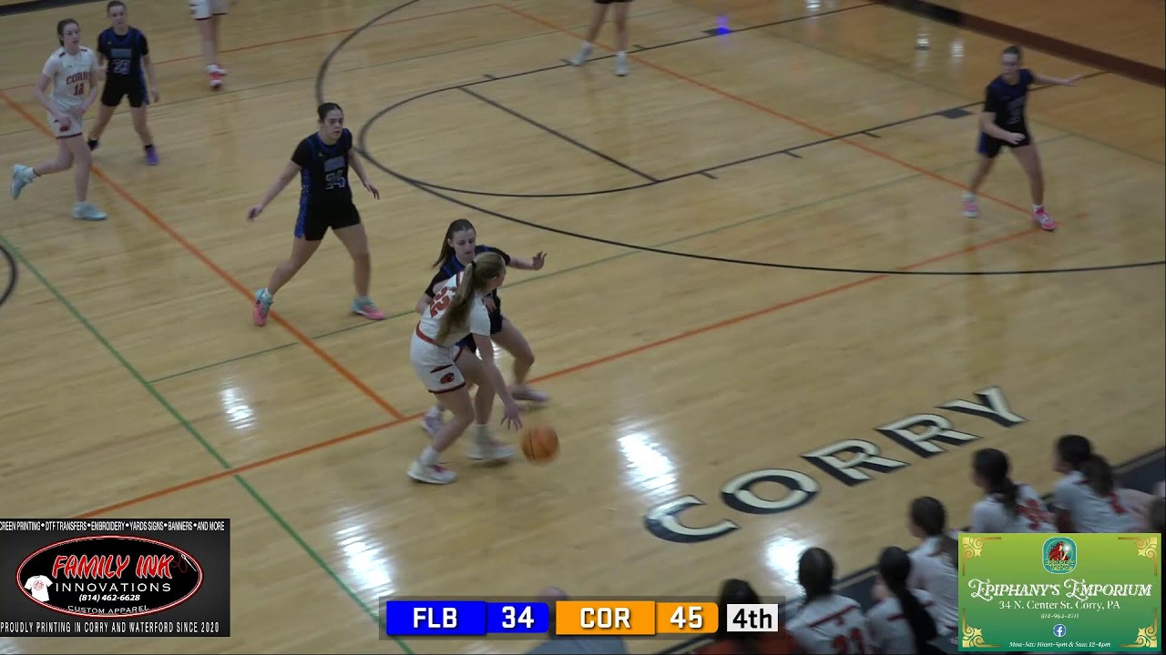 Girls Basketball: Corry Beavers vs Fort LeBoeuf Bison