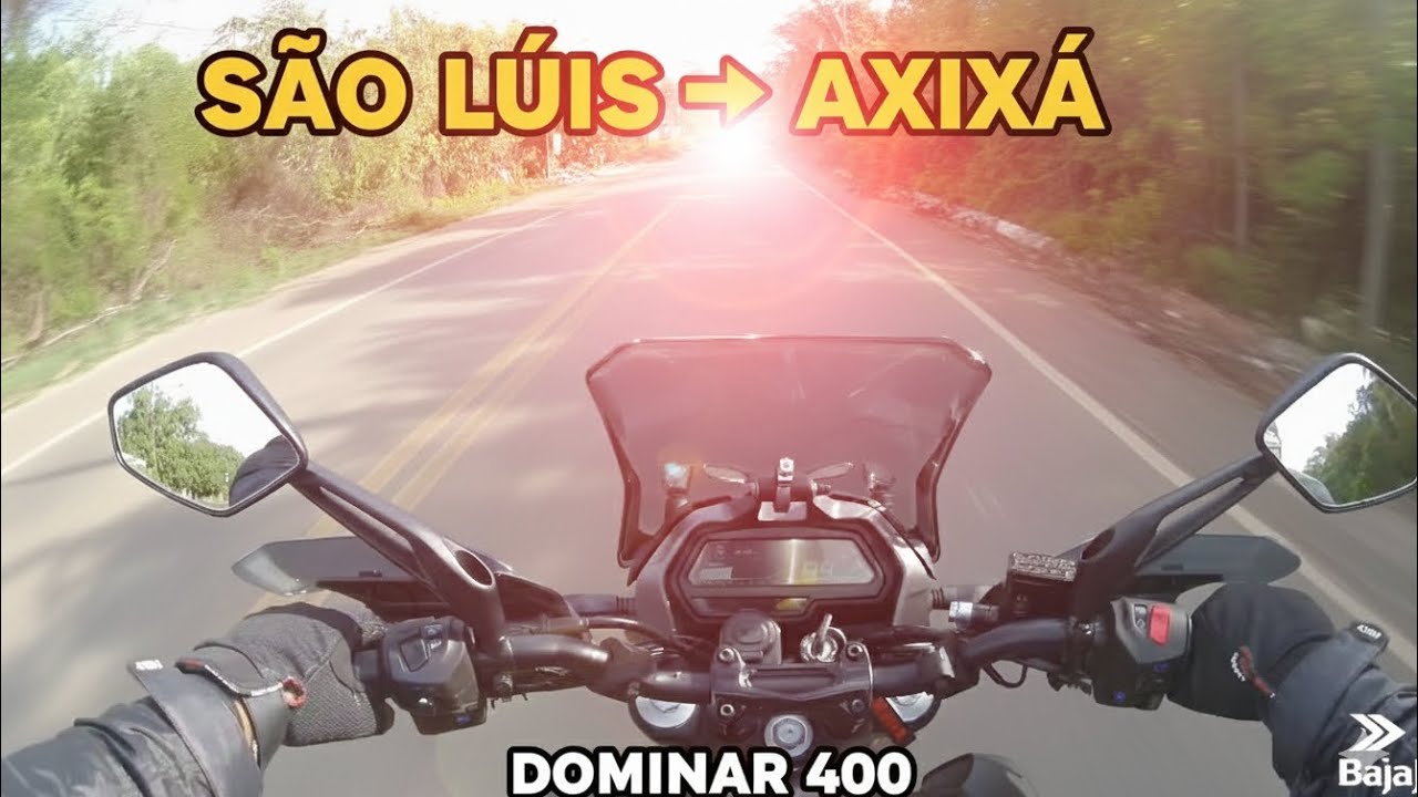 Passeio de Bajaj Dominar 400 - São Luís até Axixá MA.