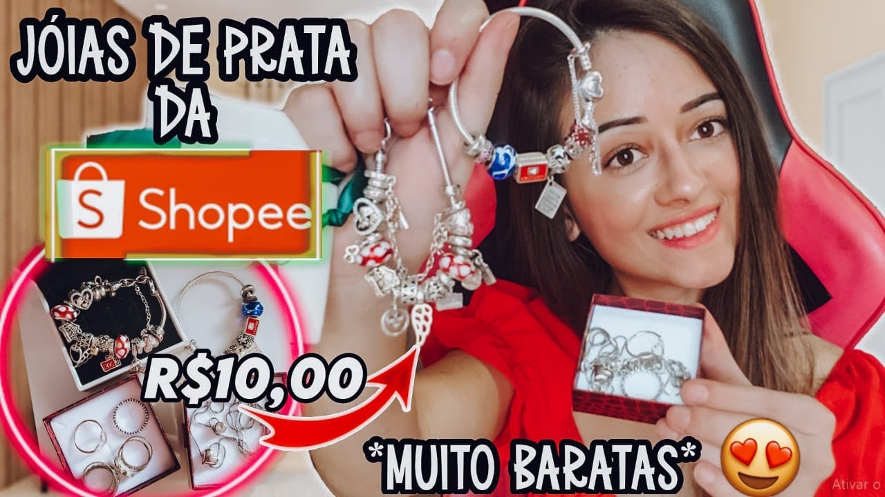 COMPRINHAS SHOPEE - JÓIAS DE PRATA 925 E BERLOQUES PANDORA #mepatrocinashopee