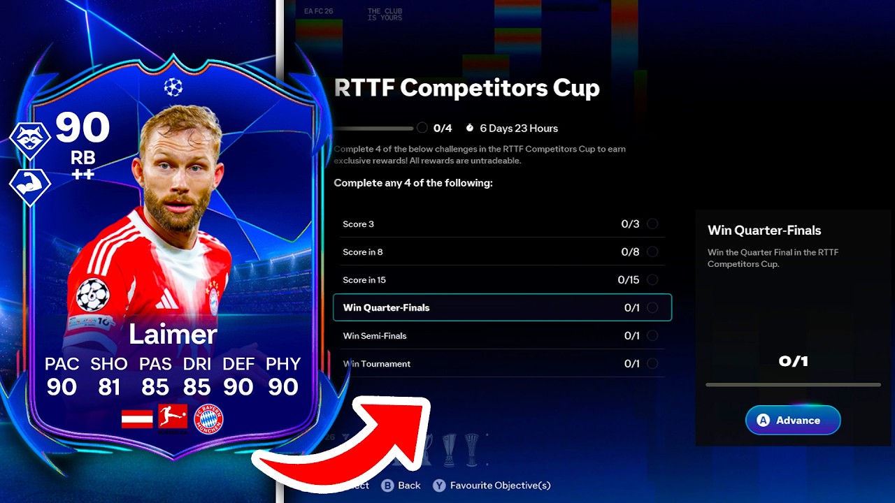 Как выполнить ВСЕ задания Лиги и Кубка RTTF в FC 26