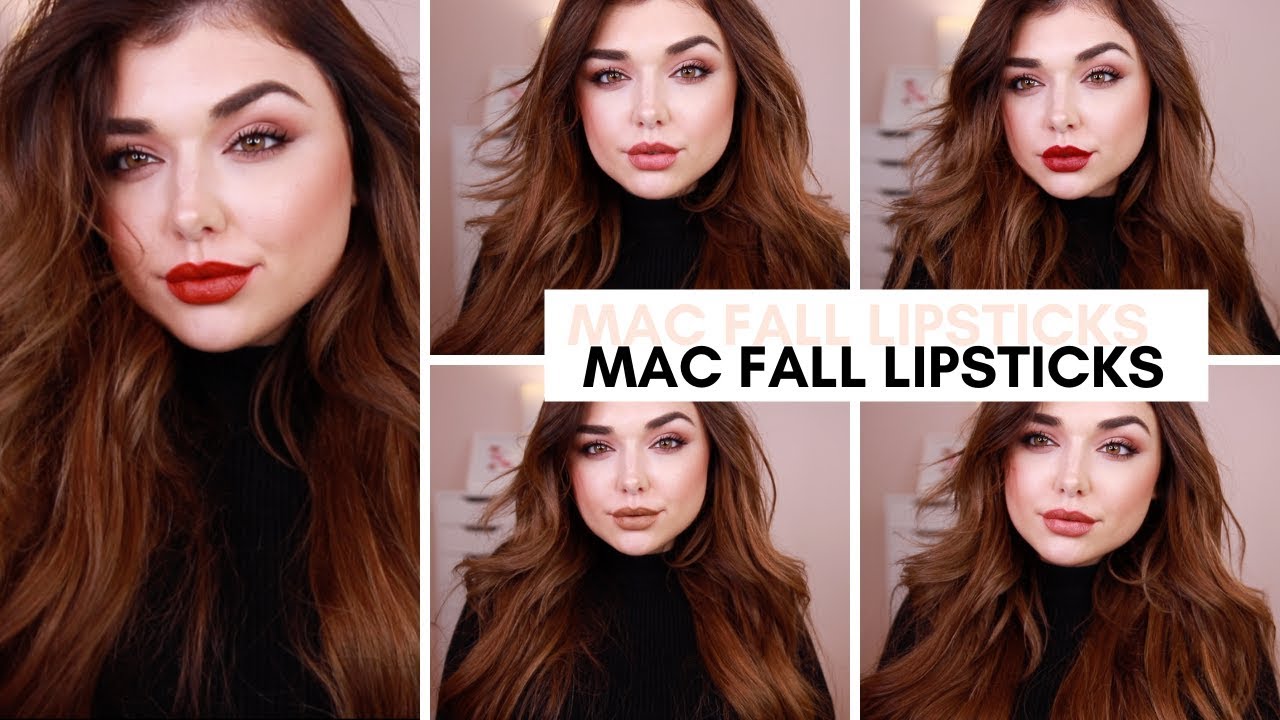 TOP 5 FAVORITE MAC LIPSTICKS FOR FALL + LIP SWATCHES - FAV MATTE LIP COLORS | Chloe Zadori