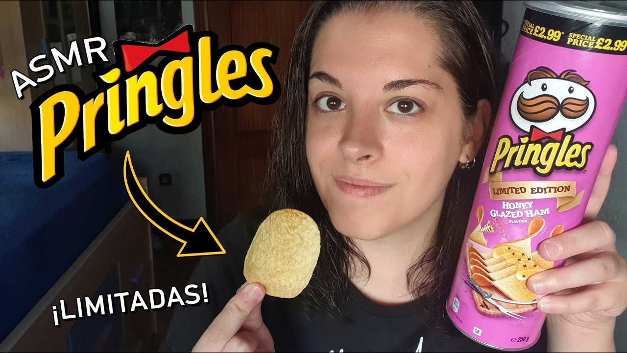 Probando Patatas Pringles EDICIÓN LIMITADA 🍟 Eating sounds, tapping | ASMR Español | Alternative