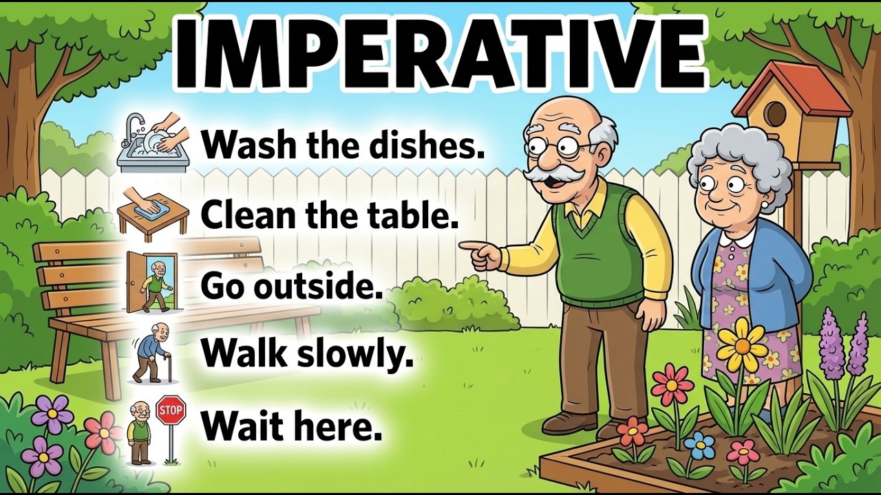 Speak English Every Day 🗣️30 Imperative Sentences for Beginners