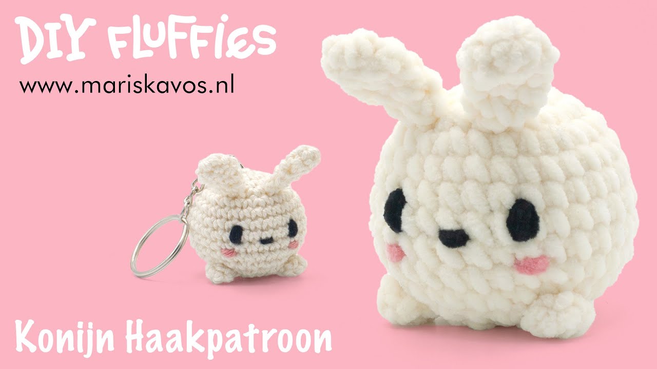 Konijn Knuffel haken video - haakpatroon voor beginners