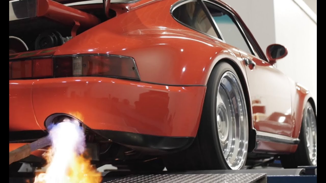 Porsche 911 Turbo AWESOME dyno runs [POPS BANGS FLAMES]