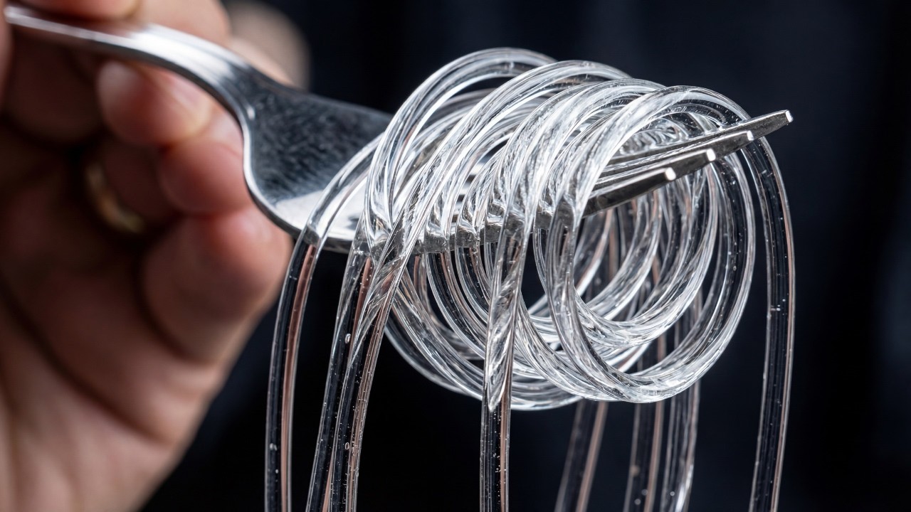 This Pasta Looks Edible… Until You Hear the GLASS Sound 🤯🍝 ASMR
