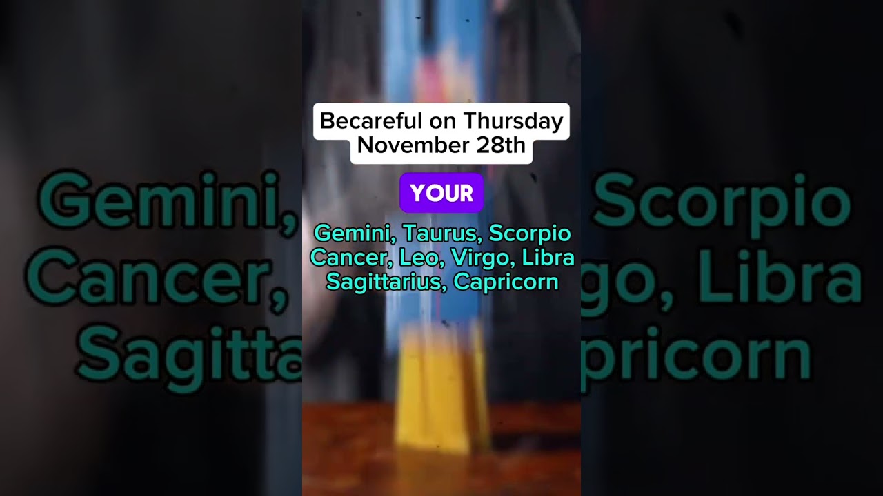 Beware on Thursday Nov 28th | Success & Financial Freedom