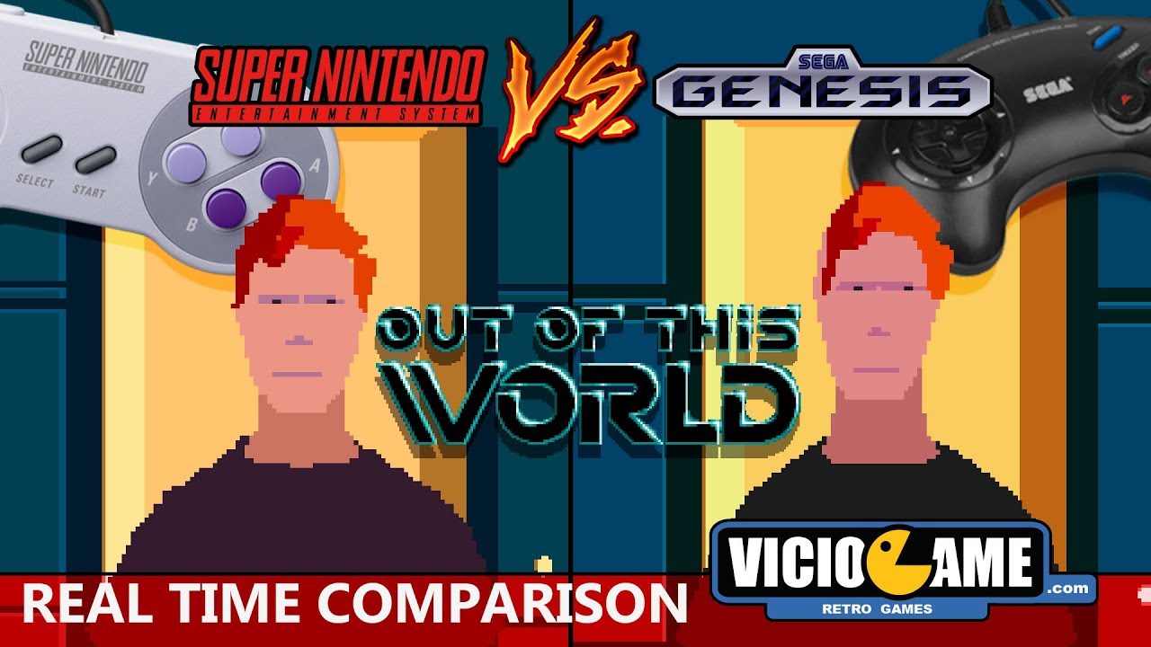 🎮 Out of This World (SNES Vs Mega Drive) Real Time Comparison