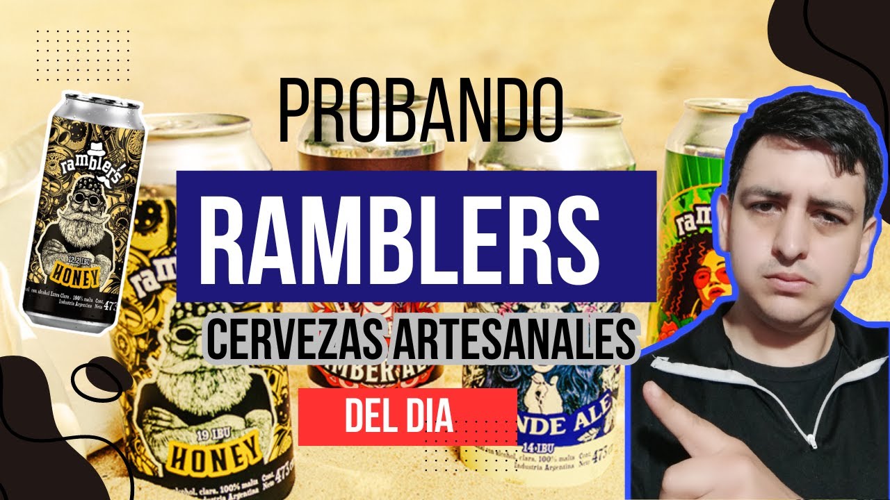Probando las cervezas artesanales RAMBLERS las del supermercado Dia