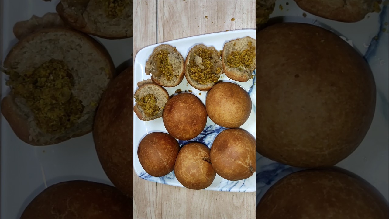 Fried Bati Recipe 😋 || #cooking #friedbati #youtubeshorts #shorts