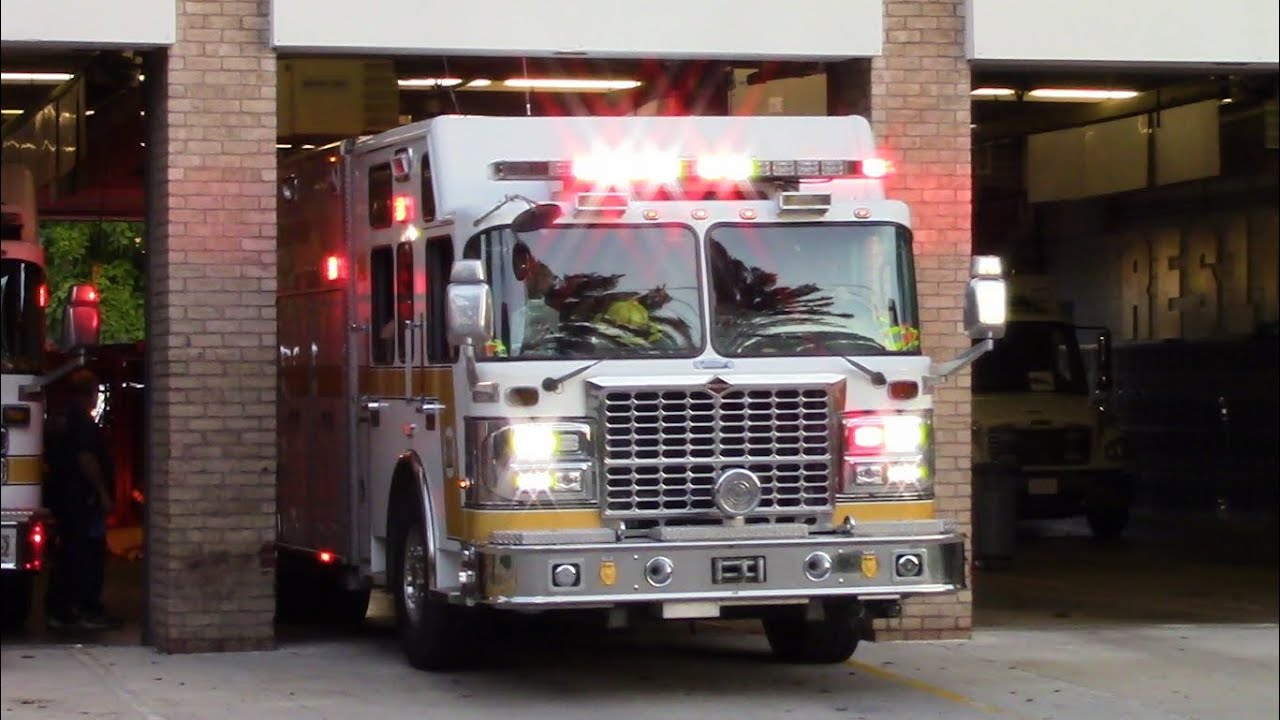 Montgomery County Rescue Squad 741, Ambulance 741 Delta, and Ambulance 741 Charlie Responding