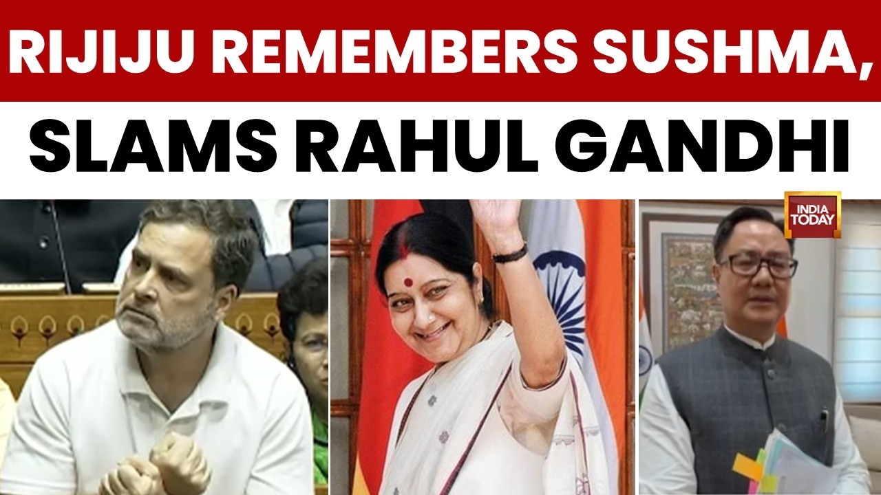 Kiren Rijiju Slams Rahul Gandhi: 'Matured LOP Ensures Smooth Parliamentary Session' | India Today