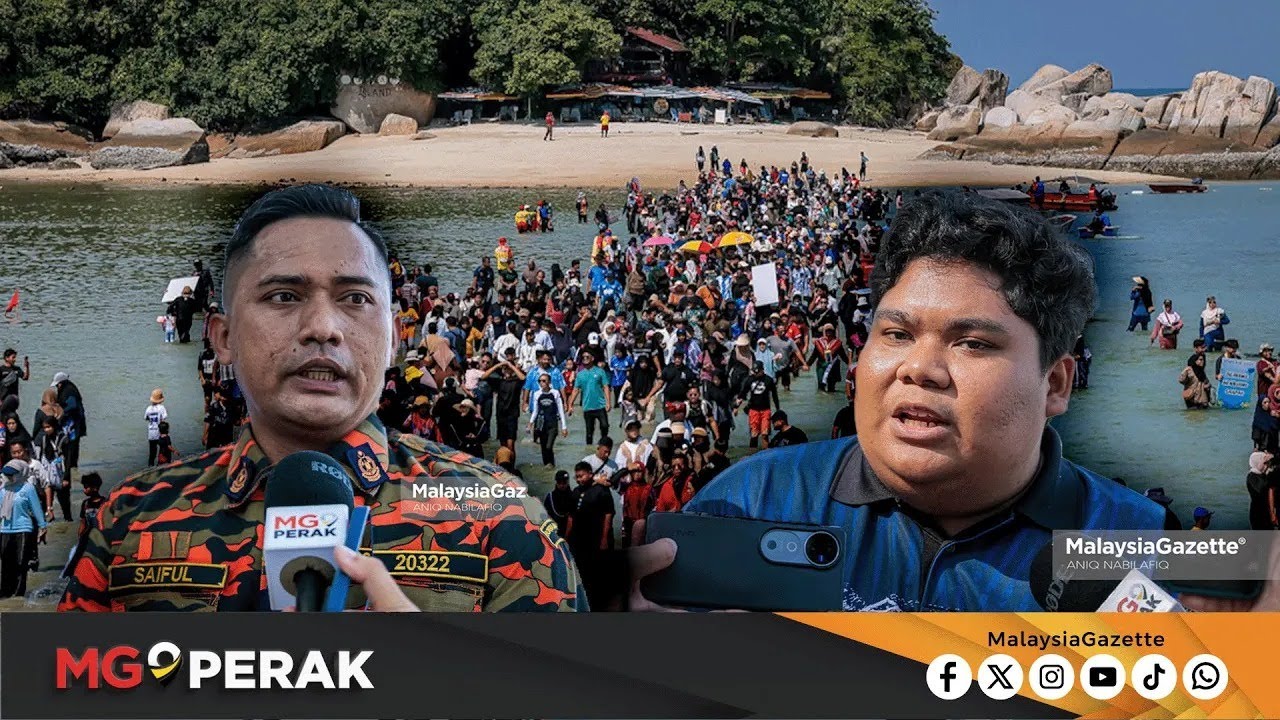 MGPerak : Fenomena ‘Laut Terbelah’ Pulau Pangkor Gamit 3,000 Pengunjung