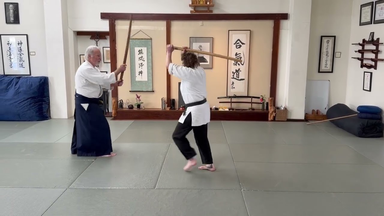 Kumi Tachi Aikido Partner Practice | Kayla Feder Shihan & Bill Essig Sensei