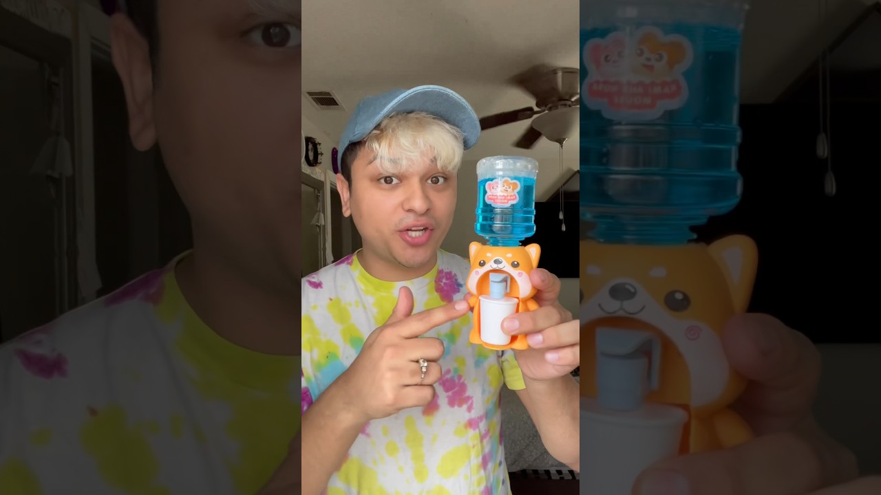 Check out this super cute water dispenser! 💦🧸 #cutethings #dispenser #toy