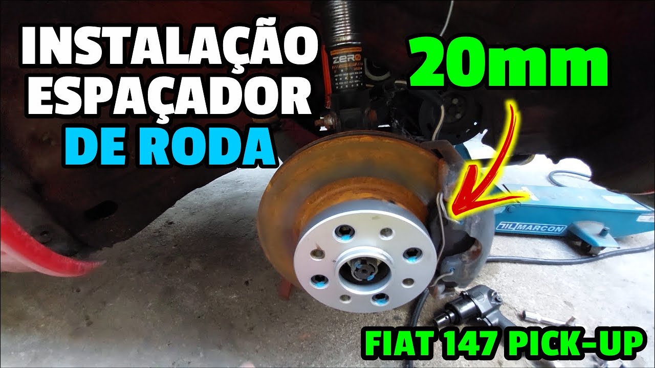 INSTALAÇÃO DO ESPAÇADOR DE RODA NA FIAT 147 PICK-UP | EP.44