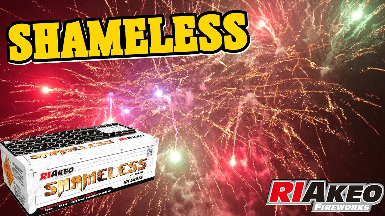 Riakeo Shameless I 101 Schuss Verbundfeuerwerk I Pyro Man