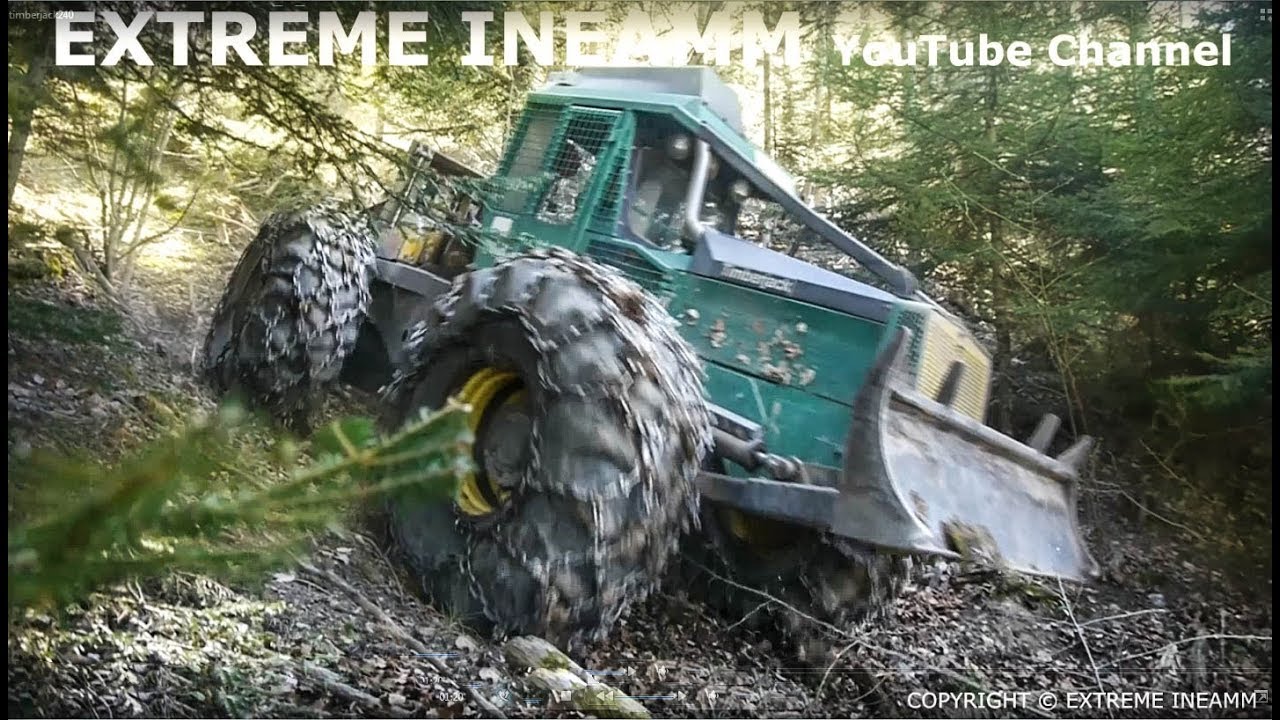 MONSTER TIMBERJACK 240 B EXTRÊME INEAMM IN HIGH MOUNTAINS FRENCH ALPS