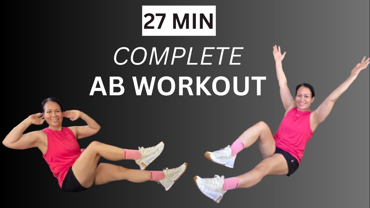 COMPLETE 27 MIN ABS WORKOUT (At Home)