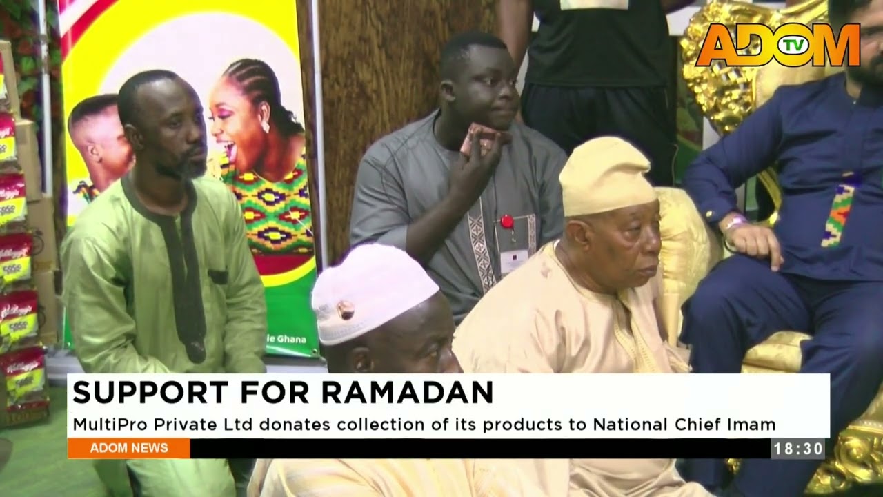 SUPPORT FOR RAMADAN: MultiPro Private Ltd donates collection of its products to National Chief Imam