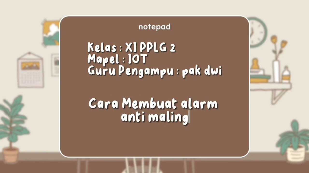 sensor alarm anti maling kelompok 2