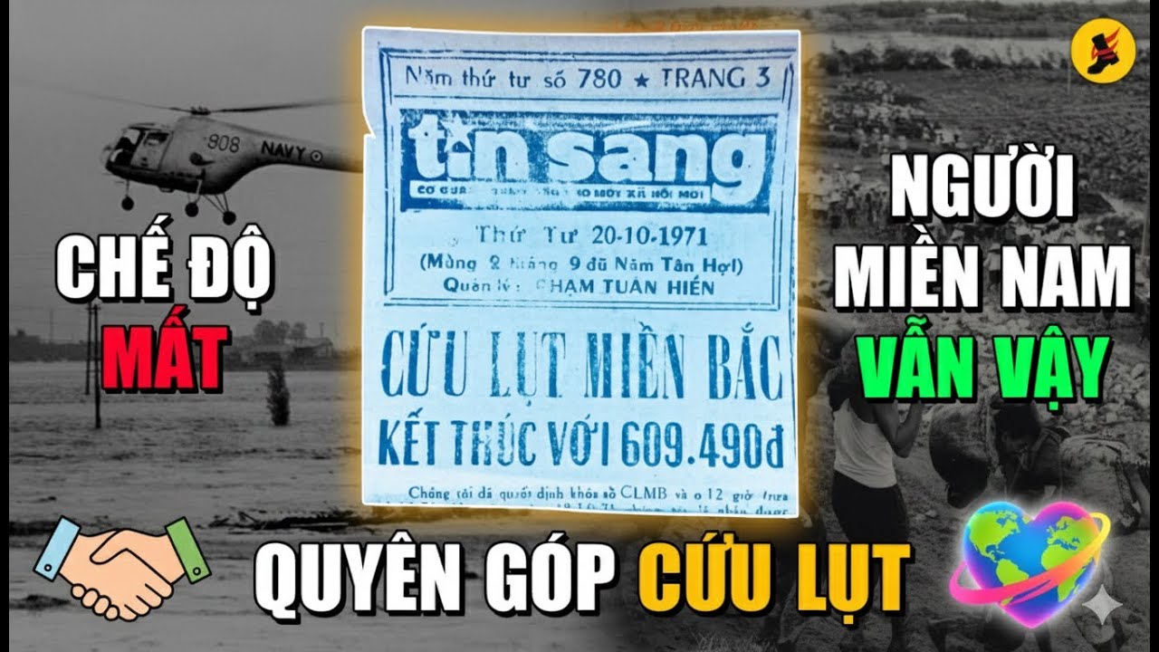 TRẬN LỤT 1971 – TÌNH NGƯỜI MIỀN NAM GIỮA BIỂN NƯỚC