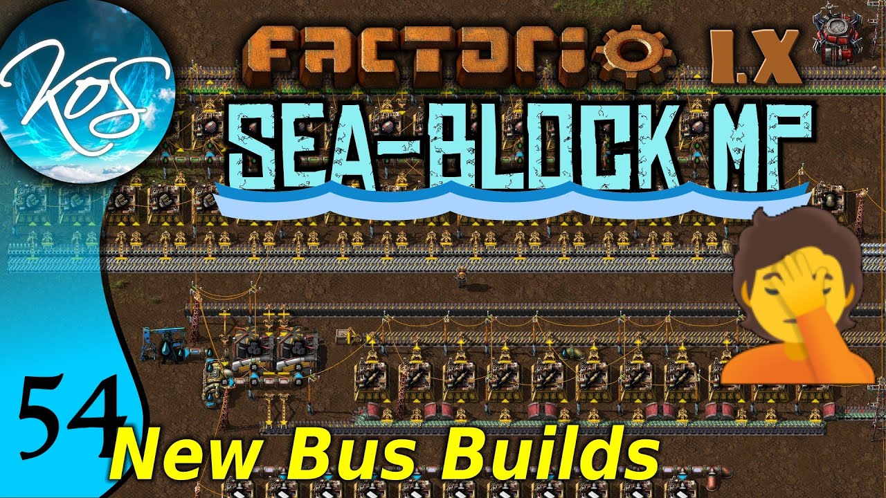 Factorio Seablock 54 &mdash; ЗАПРАВЛЯЕМ НОВЫЙ АВТОБУС! | MP с Матиасом