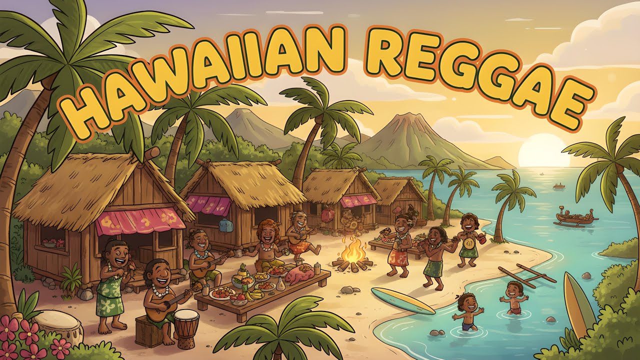 Joyful Hawaiian Reggae Mix 2026 | Gather Around the Bonfire