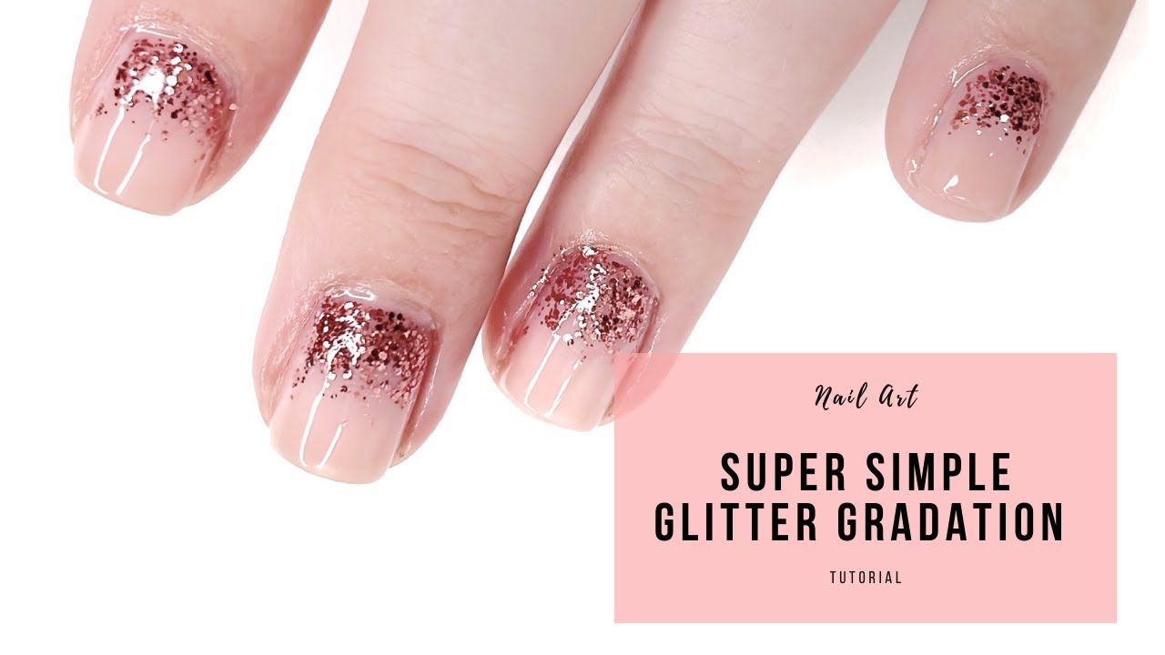 Super Simple Glitter Gradation Nail Art | 25 Sweetpeas