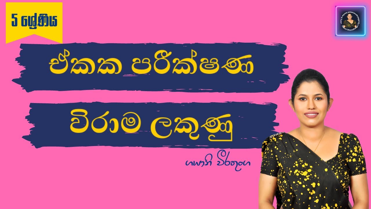 ඒකක පරීක්ෂණ | විරාම ලකුණු - Grade 5 scholarship Examination 2024