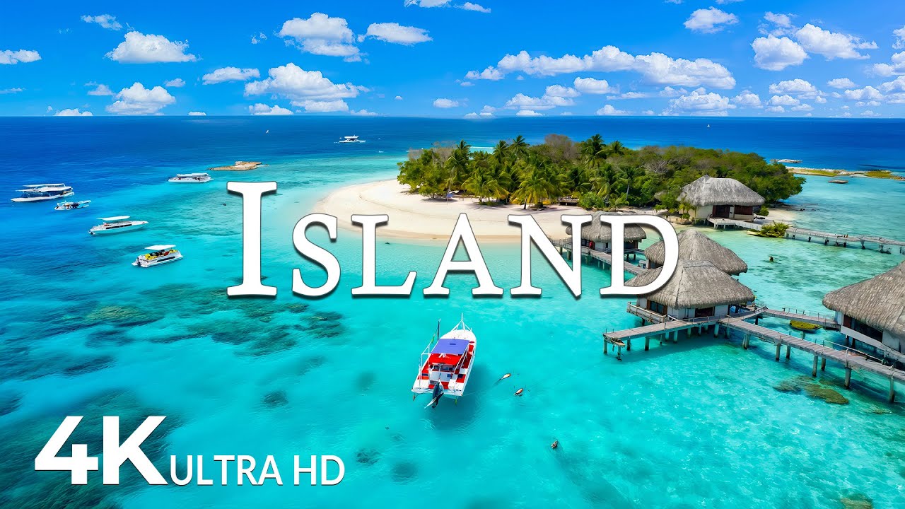 FLYING OVER ISLAND (4K UHD) &ndash; Soothing Music Along With Beautiful Nature Video - 4K Video ULTRAHD #2