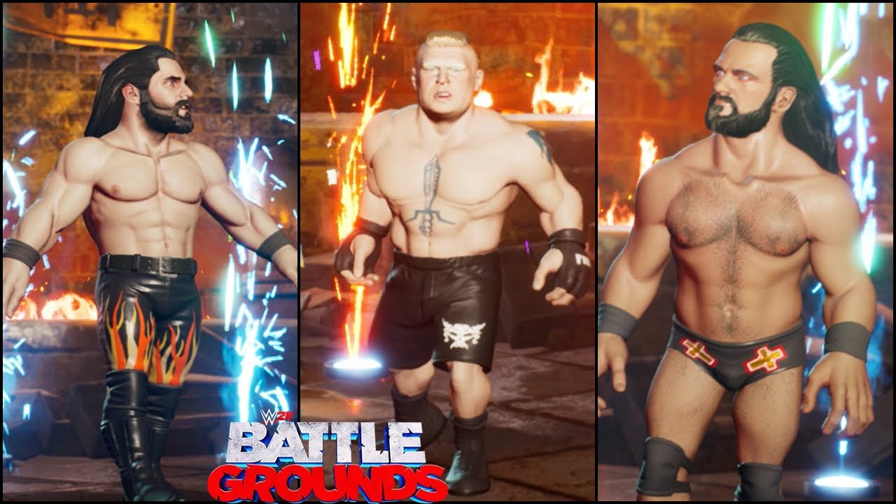 WWE 2K BATTLEGROUNDS - Unlocking BROCK LESNAR SETH ROLLINS & DREW MCINTYRE ! 2K BATTLEGROUNDS